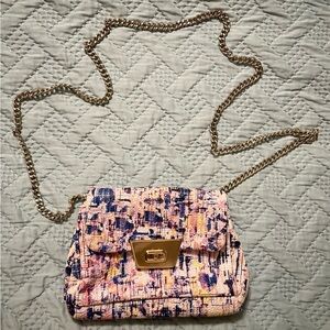 Danielle Nicole Multicolor Crossbody Bag with Gold Chain